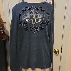 Harley-Davidson Charcoal Long Sleeve Top